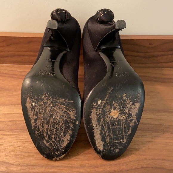 Prada satin peep toe heels - Picture 5 of 5
